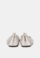 Ballerines - Cuir Métallisé Silver - Félice