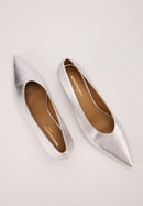 Escarpins - Cuir Métallisé Silver - Marta