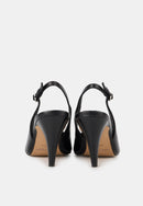 Escarpins Ouverts - Cuir Noir - Tina