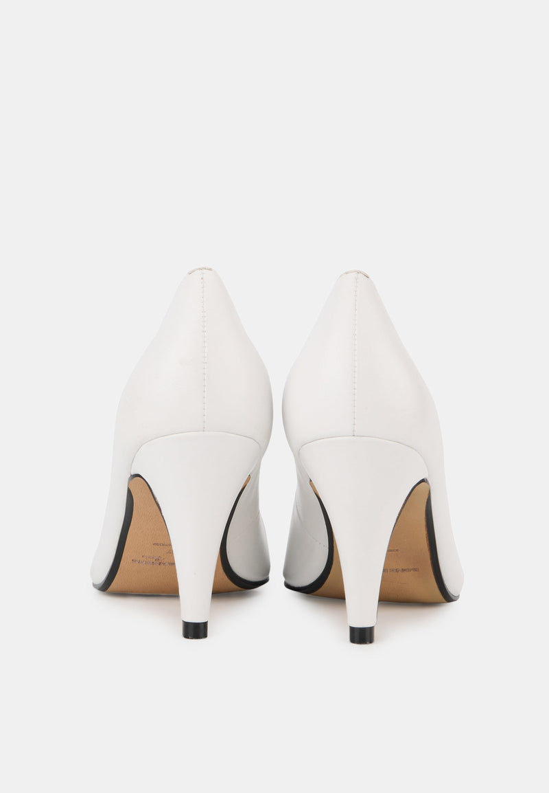 Escarpins - Cuir Lisse Blanc - Tyra