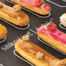 Air Mat Eclair & Choux - Tapis En Silicone Micro-Perforé Et Fibre En Verre - Noir Et Rouge