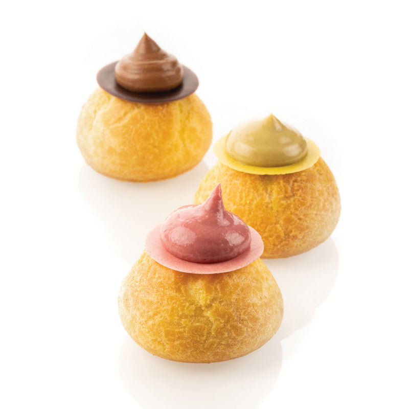 Air Mat Eclair & Choux - Tapis En Silicone Micro-Perforé Et Fibre En Verre - Noir Et Rouge