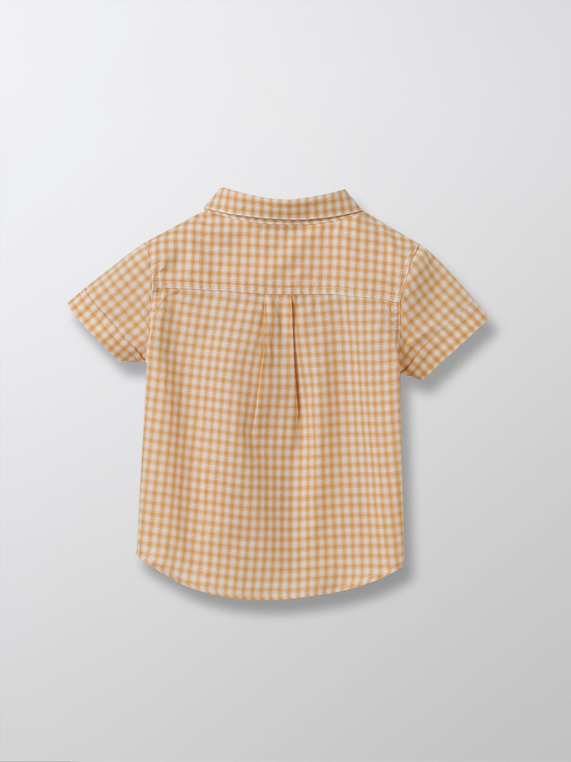 Cyrillus - Chemise Vichy - Jaune Moyen Carreaux - Bébé