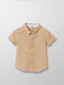 Cyrillus - Chemise Vichy - Jaune Moyen Carreaux - Bébé