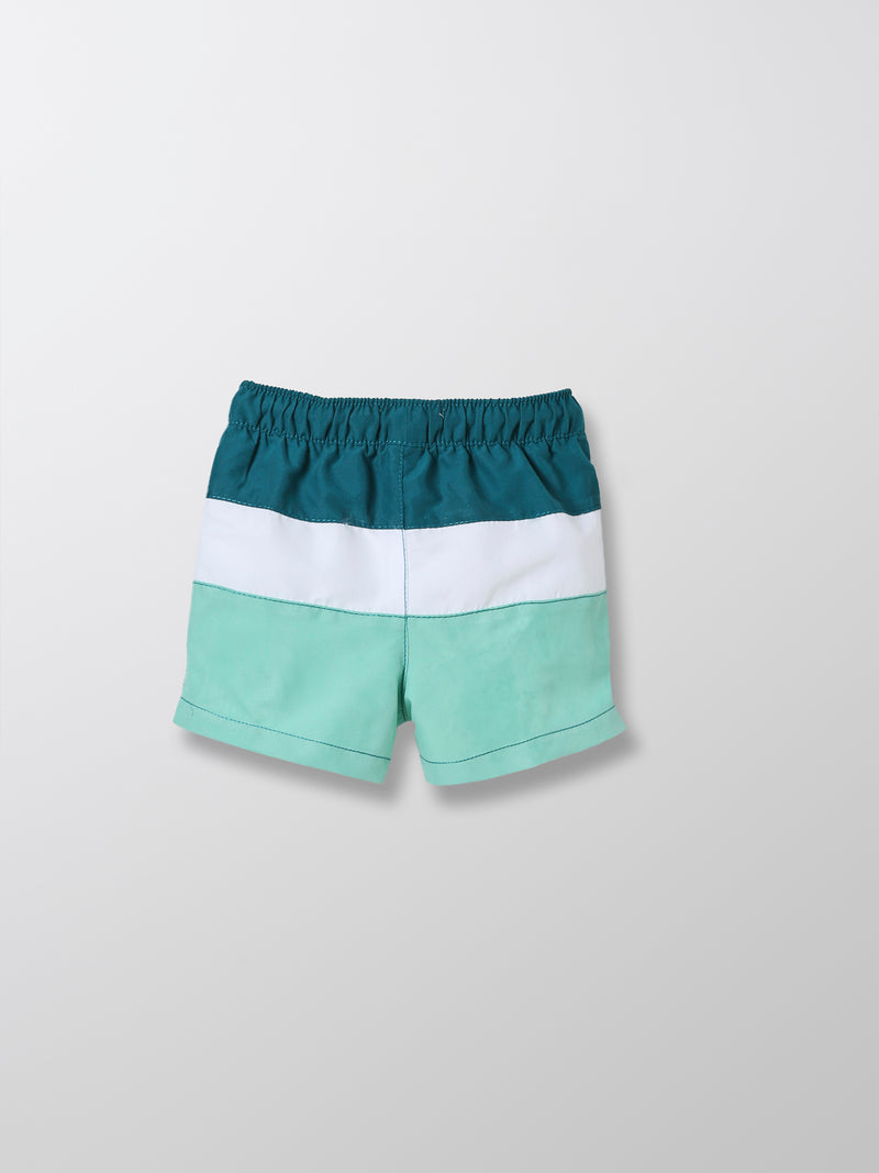 Cyrillus - Short De Bain - Vert Moyen Multicolore 3 - Bébé