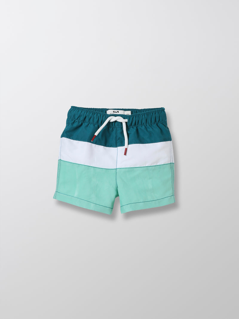 Cyrillus - Short De Bain - Vert Moyen Multicolore 3 - Bébé