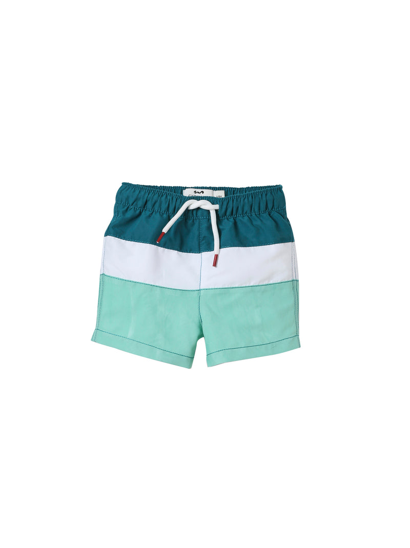 Cyrillus - Short De Bain - Vert Moyen Multicolore 3 - Bébé