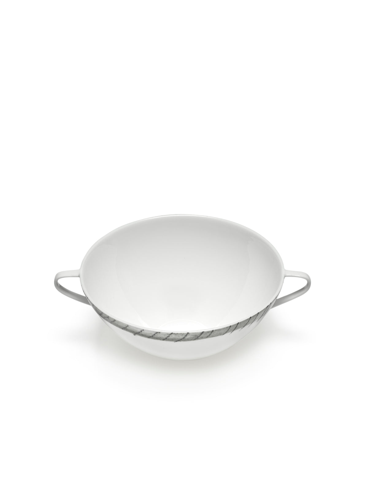 Midnight Flowers - Lot De 2 Consommés - Porcelaine Bone China - Fiore Rosa