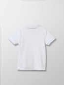 Polo Piqué - Blanc Moyen Uni - Bébé