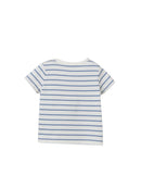 Mc Striped Tshirt - Medium Blue Striped - Baby
