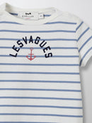 Mc Striped Tshirt - Medium Blue Striped - Baby