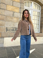 Chaqueta efecto ante Aline