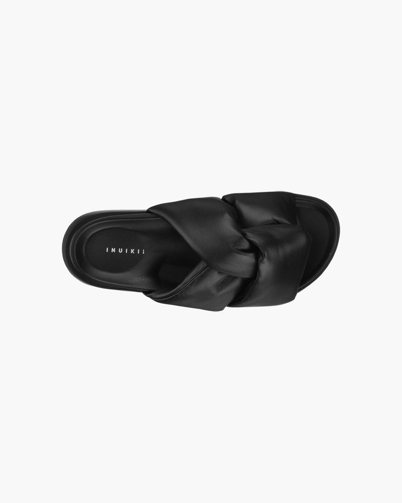 Slippers Soft Crossed - Black