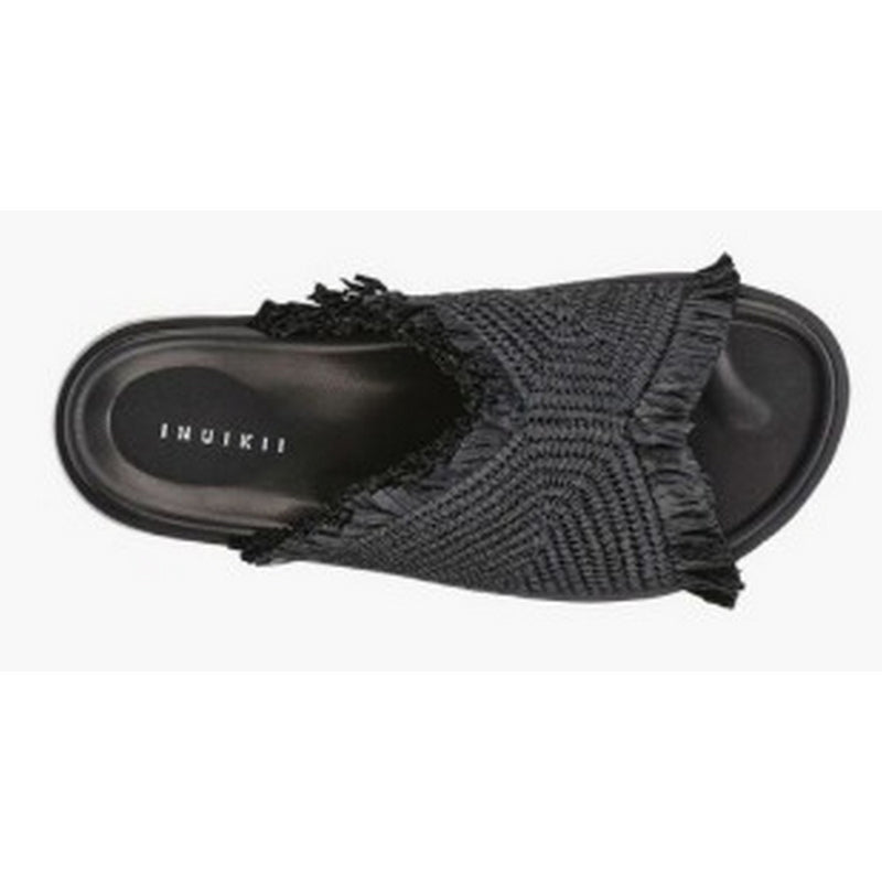 Slippers Raffia Moon - Black