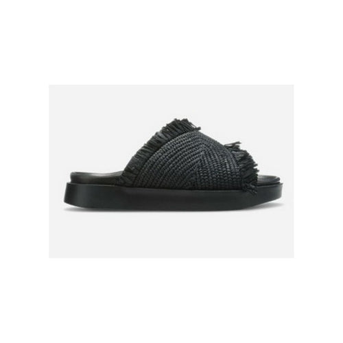 Slippers Raffia Moon - Black