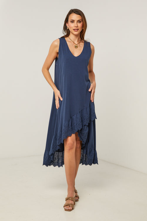 Vestido - Azul marino - Mujer