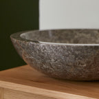 Calypso - Vasque Ronde - Marbre - Gris