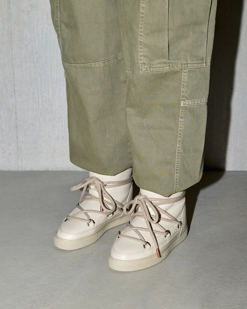 Bottes Full Leather Sneaker - Cream