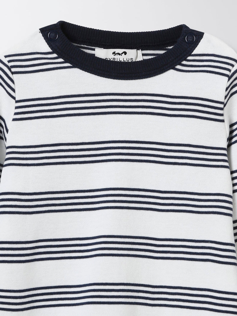 Set - Dark Blue Striped - Baby