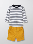 Set - Dark Blue Striped - Baby
