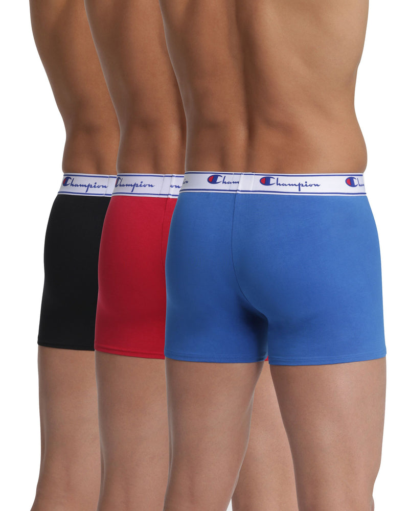 Pack De 3 Boxers Champion - Bleu, Noir, Rouge.