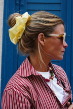 Maxi chouchou froufrou jaune
