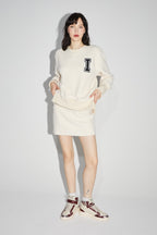 La sudadera blanca Harper Preppy