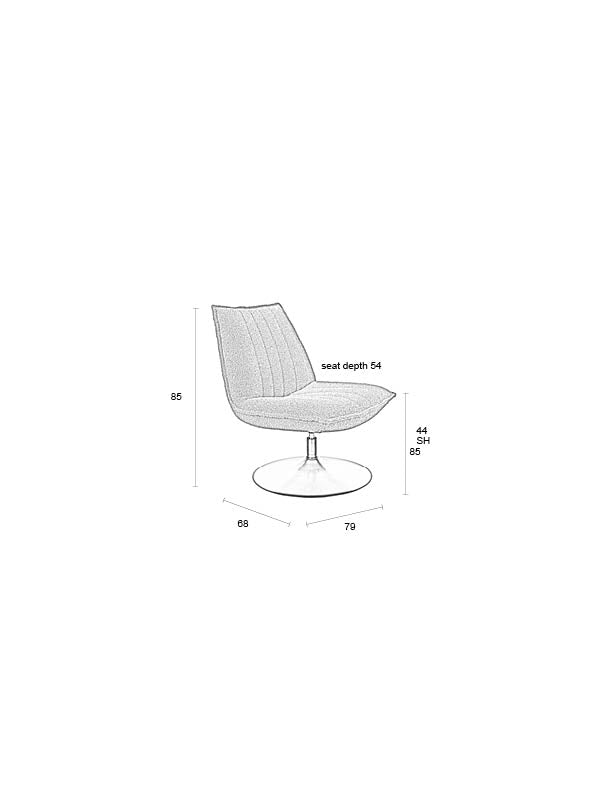 Jax Bouclé - Lounge Armchair - Fabric - Off-White