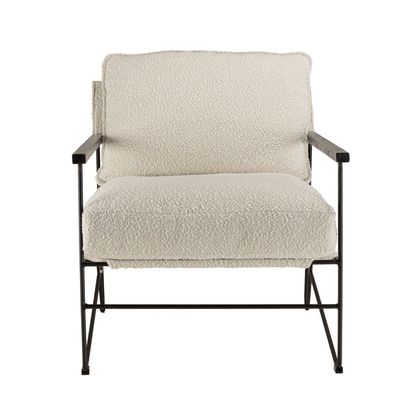 Sillón - Gaston - Marrón - Negro - Blanco