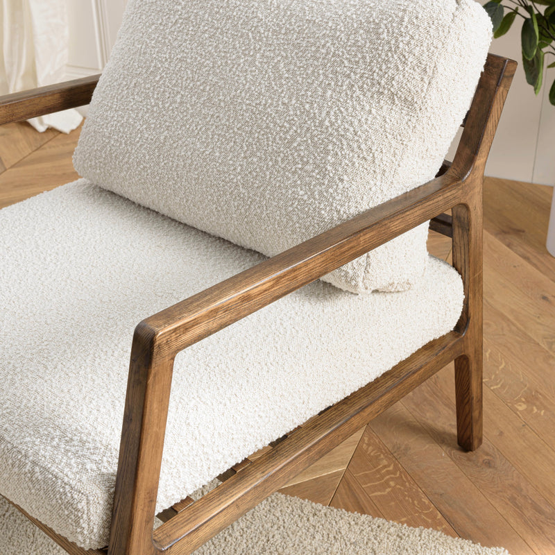 Sillón - Gaston - Marrón - Blanco
