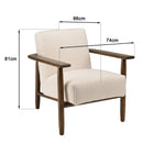 Sillón - Gaston - Marrón - Blanco