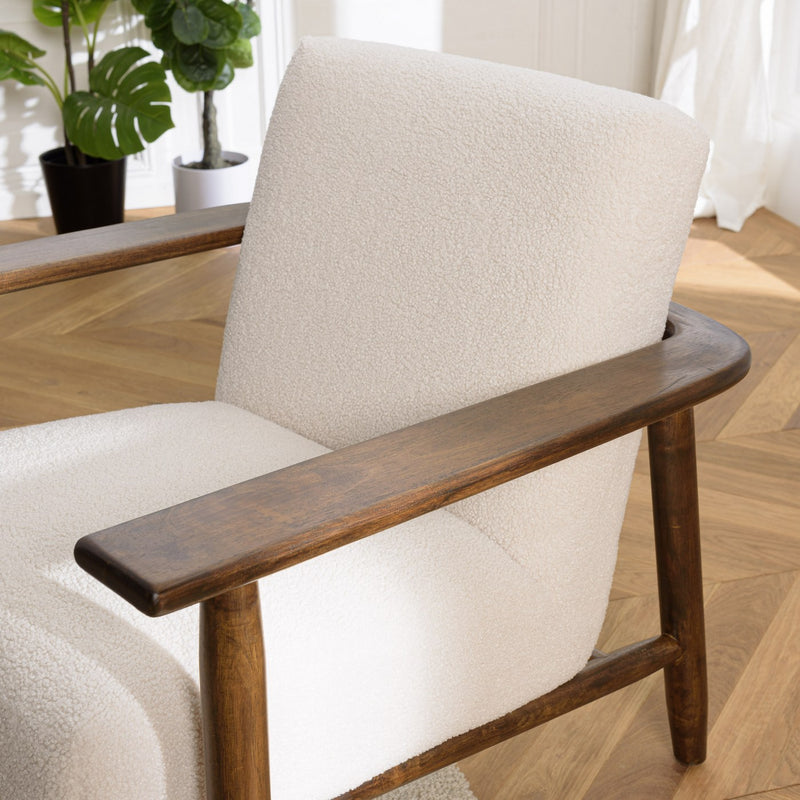 Sillón - Gaston - Marrón - Blanco