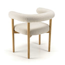 Mesa Silla Y Sillón - Gaston - Madera Clara - Blanco