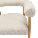 Mesa Silla Y Sillón - Gaston - Madera Clara - Blanco