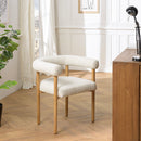 Mesa Silla Y Sillón - Gaston - Madera Clara - Blanco