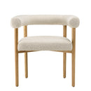 Mesa Silla Y Sillón - Gaston - Madera Clara - Blanco