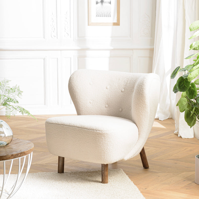 Sillón - Gaston - Marrón - Blanco