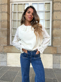 Jersey sin mangas Louisa beige