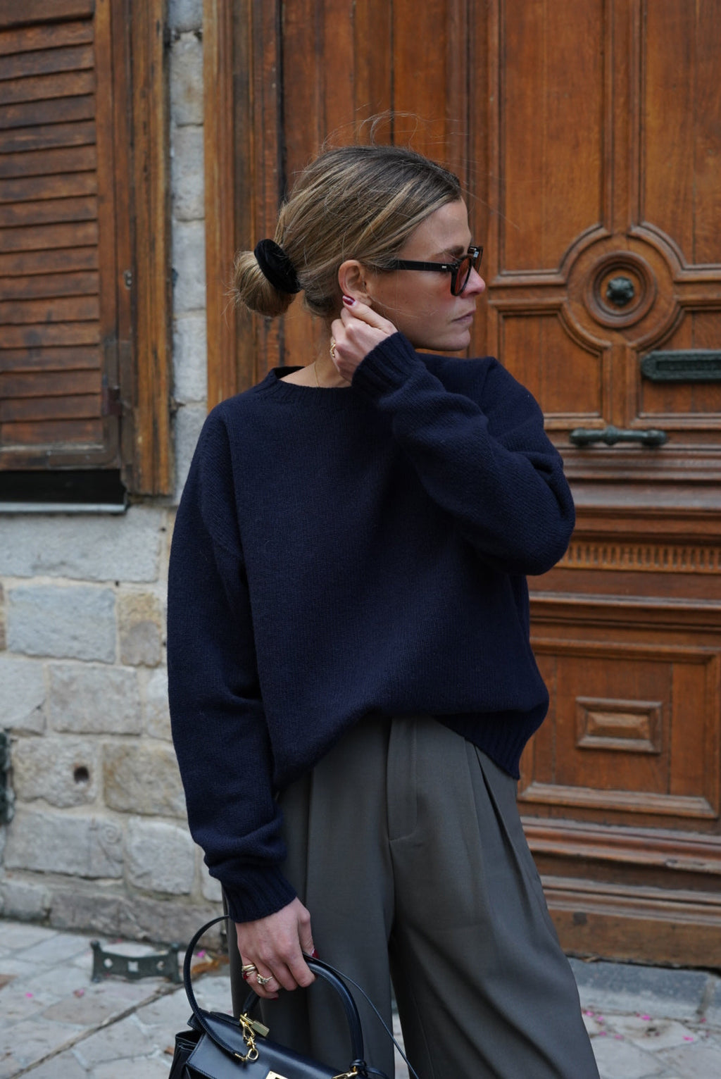 Adrien Navy sweater