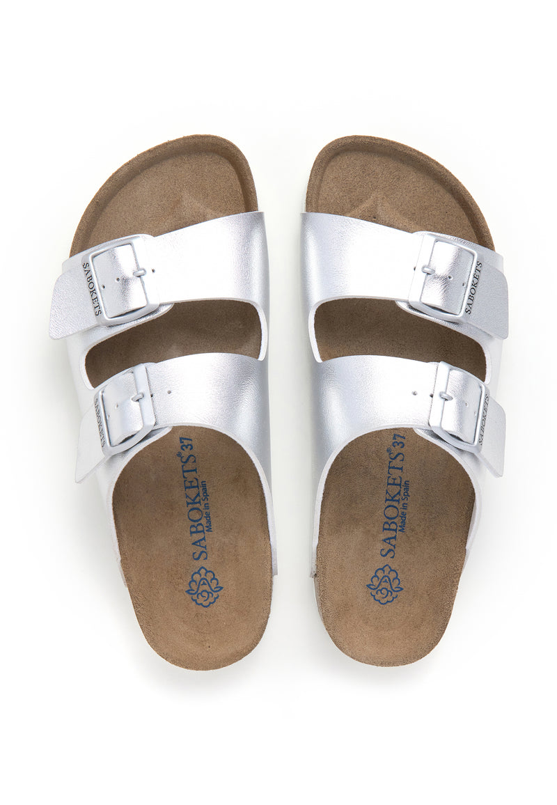 Sandalias - Plata - Mujer
