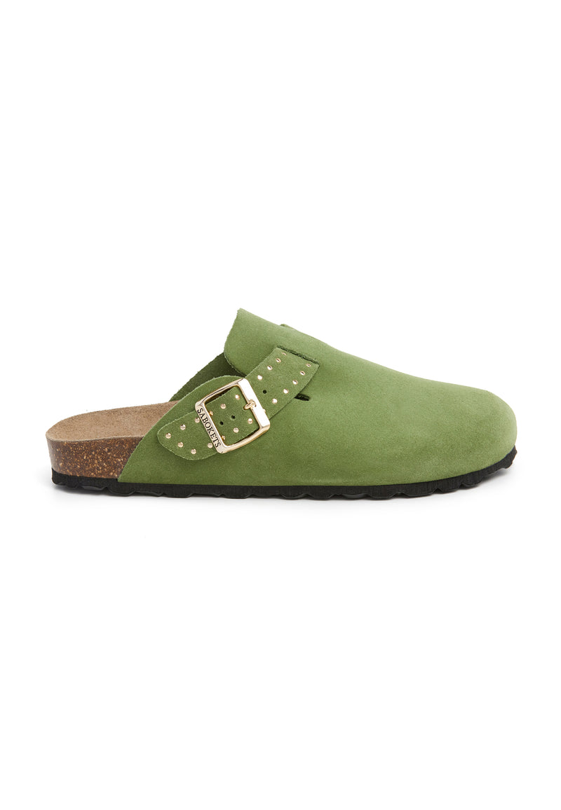 Zuecos - Verde - Mujer