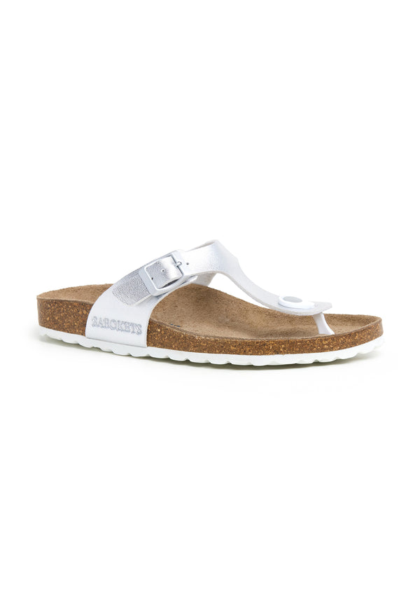 Sandalias - Plata - Mujer