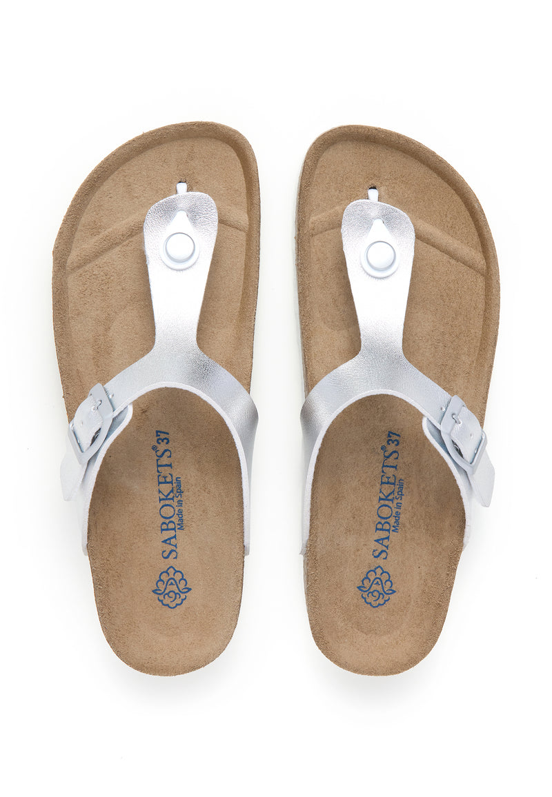 Sandalias - Plata - Mujer