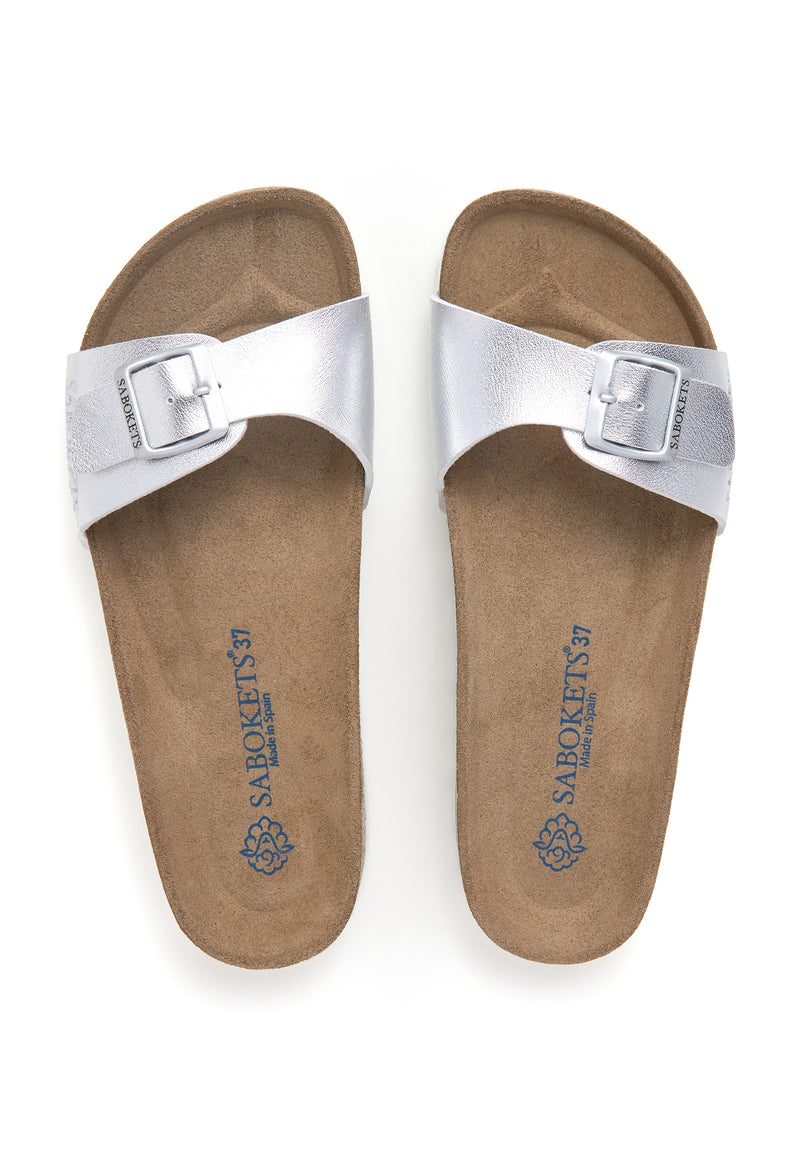 Sandalias - Plata - Mujer