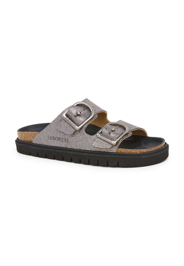 Sandales - Argent - Femme