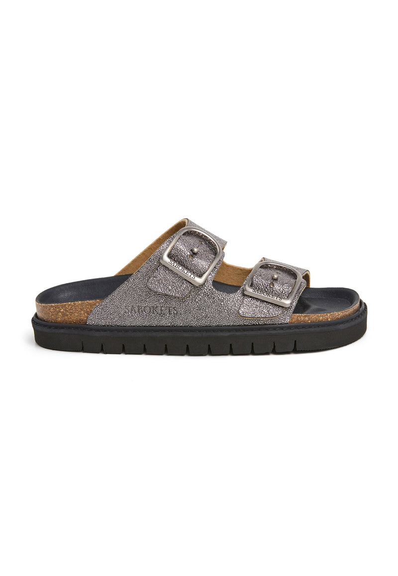 Sandalias - Plata - Mujer