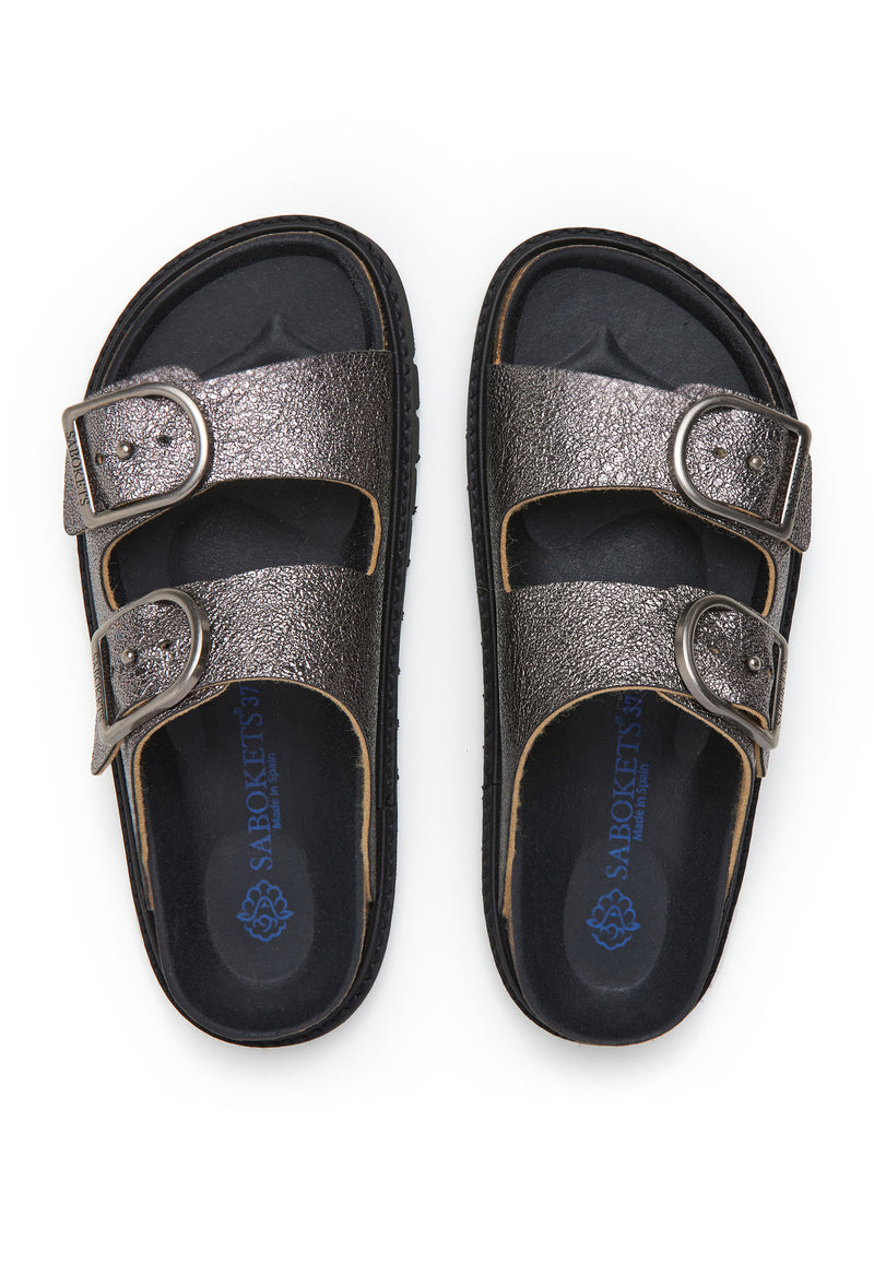 Sandalias - Plata - Mujer