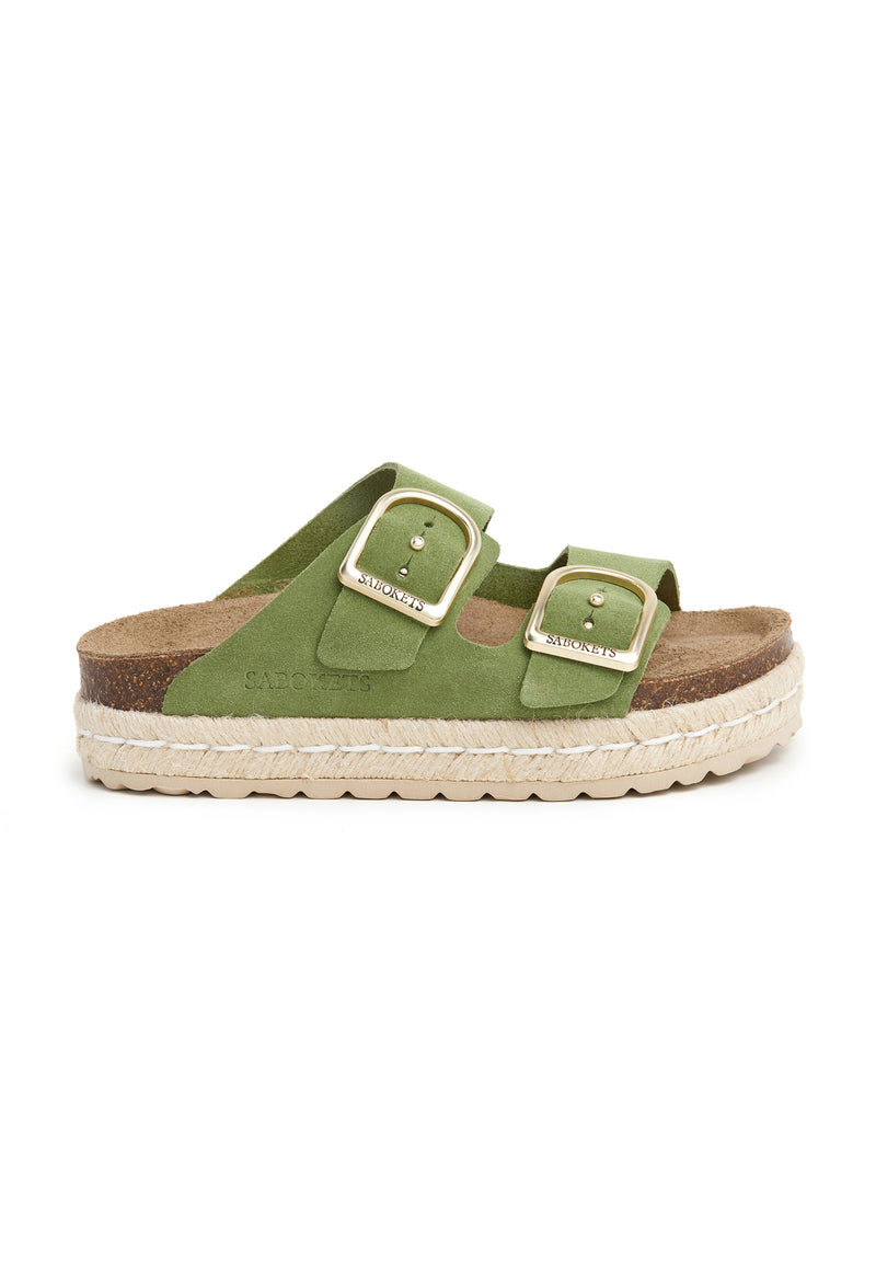Sandalias - Verde - Mujer
