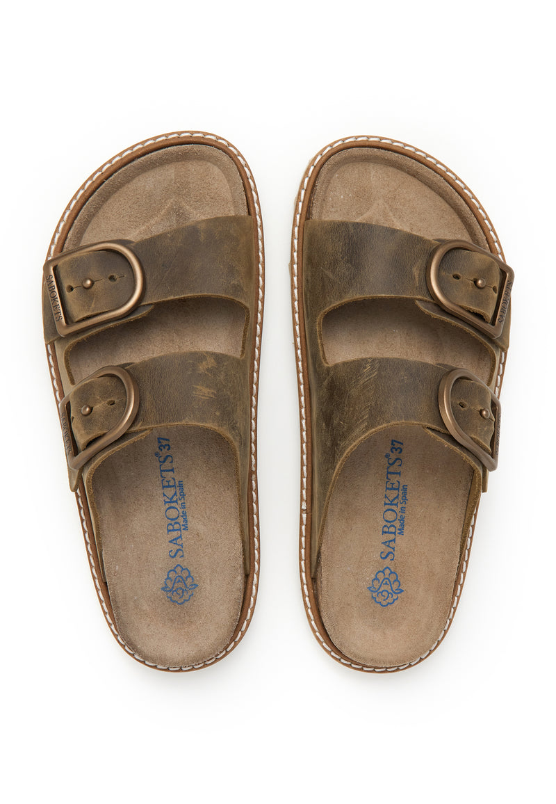Sandalias - Caqui - Mujer