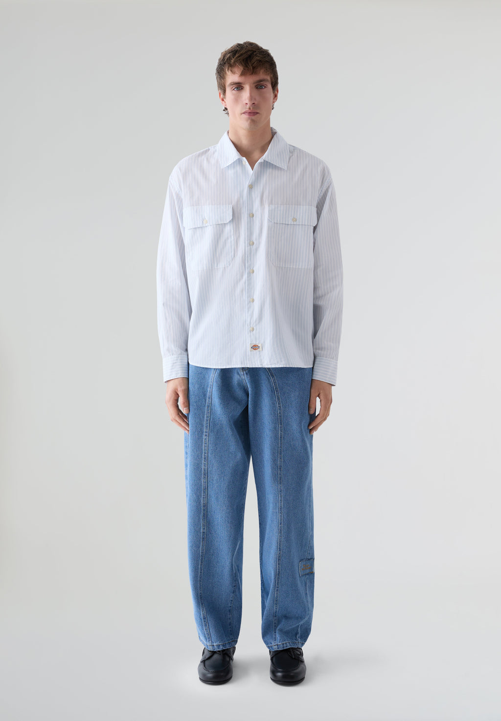 Supima Long-Sleeve Work Shirt - White